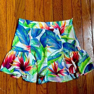 Show Me Your Mumu Skippy Shorts in Palm Flings, Size XS